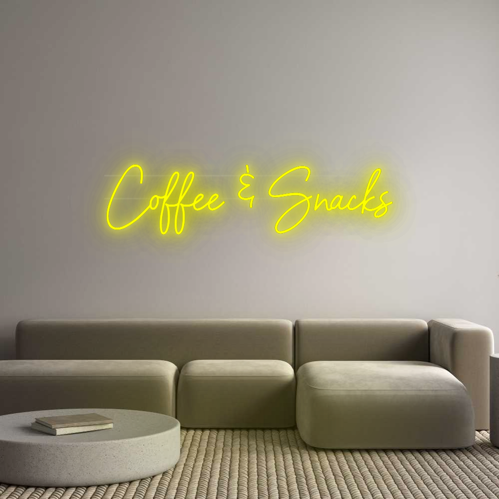 Custom Neon: Coffee & Snacks