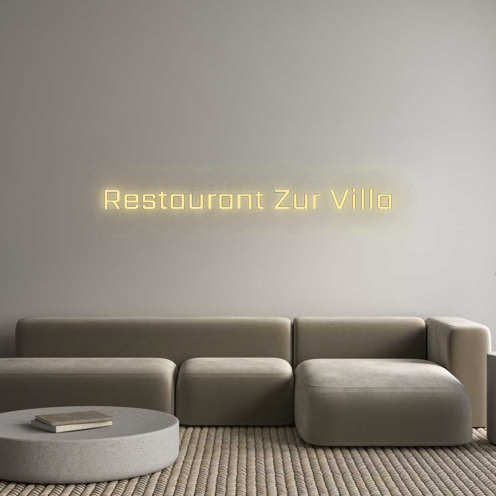 Personalisiertes Neonschild: Restaurant Zu...