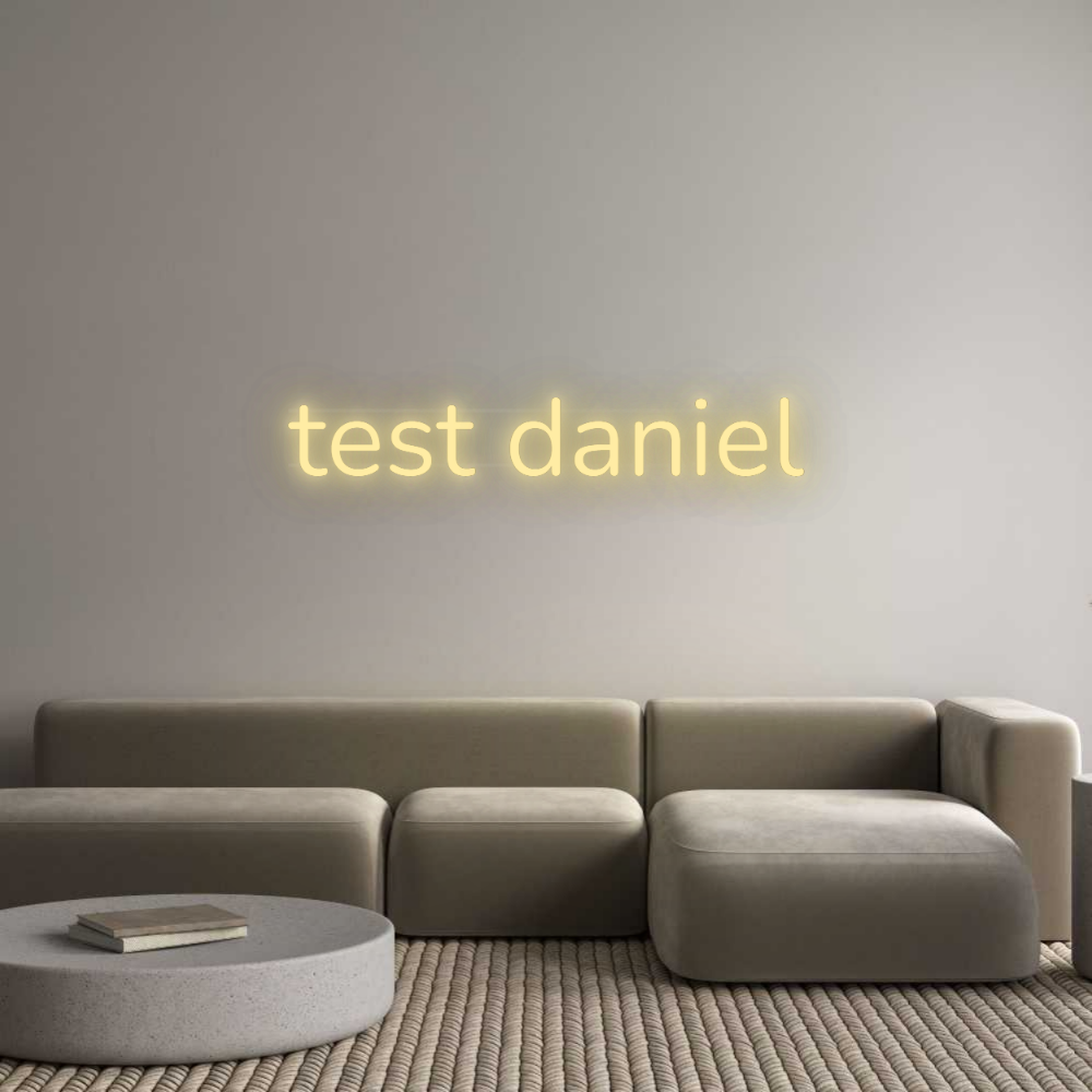 Personalisiertes Neonschild: test daniel