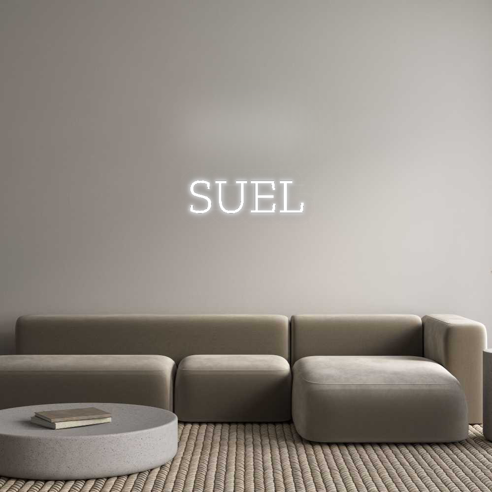 Personalisiertes Neonschild: SUEL