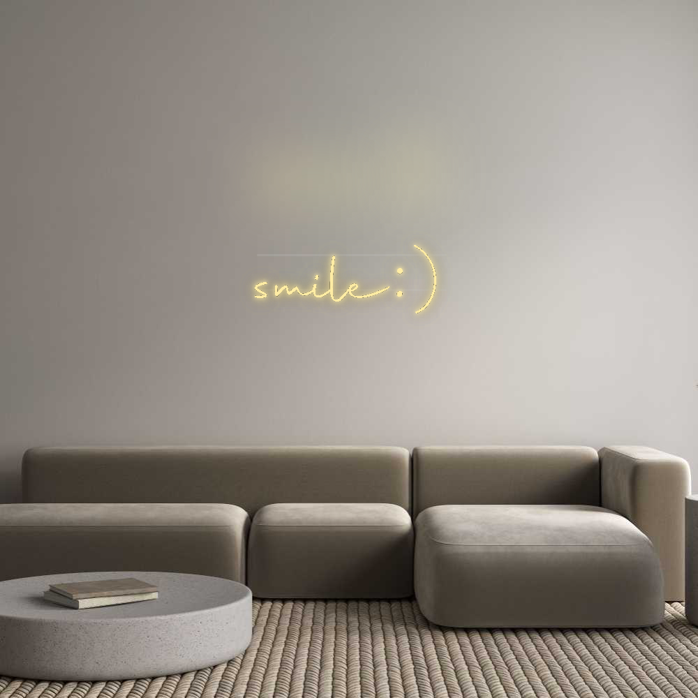 Personalisiertes Neonschild: smile :)