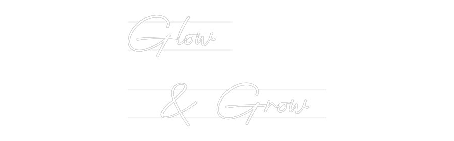 Personalisiertes Neonschild: Glow 
  & Gr...