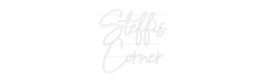 Personalisiertes Neonschild: Steffis
Corner