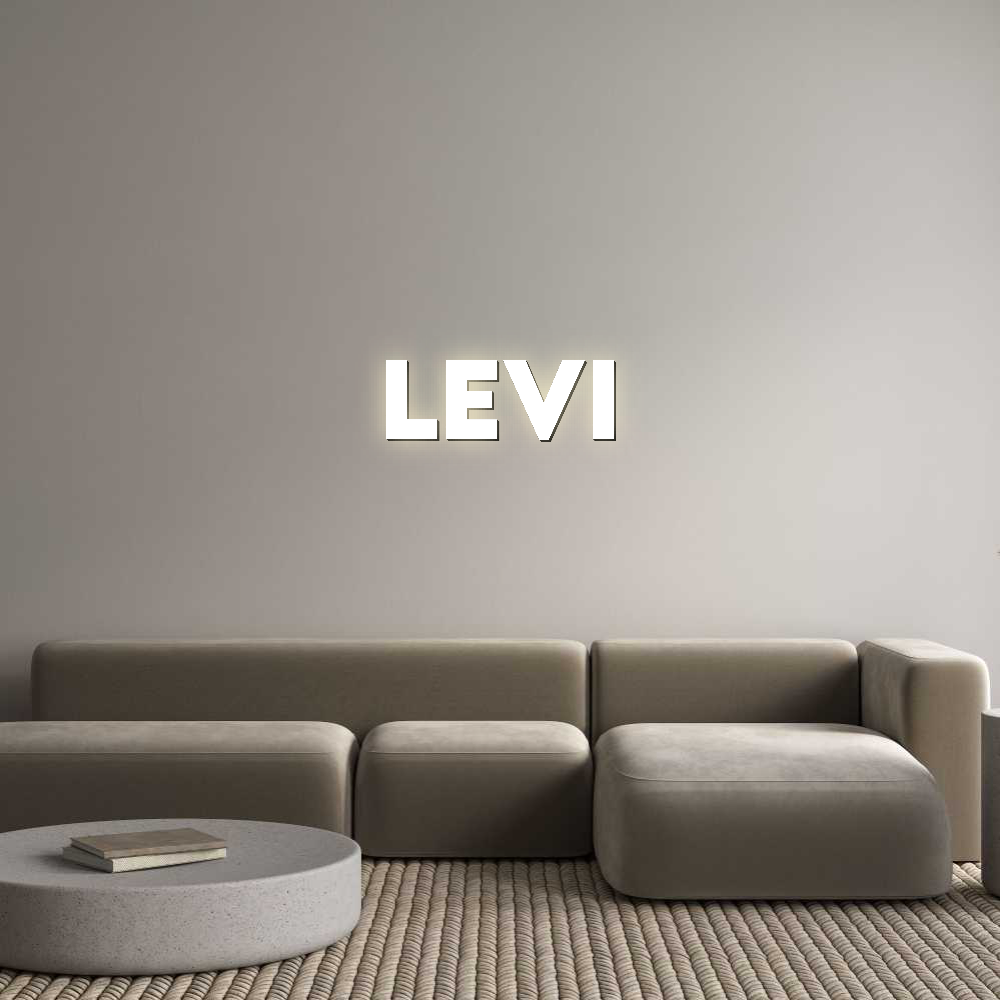 Personalisierte Leuchtreklame: LEVI