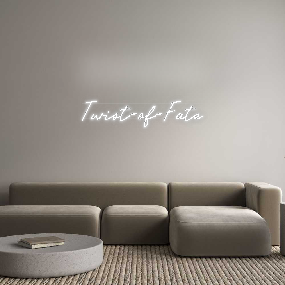 Personalisiertes Neonschild: Twist-of-Fate