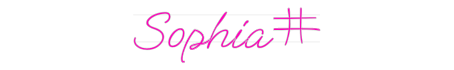 Personalisiertes Neonschild: Sophia#