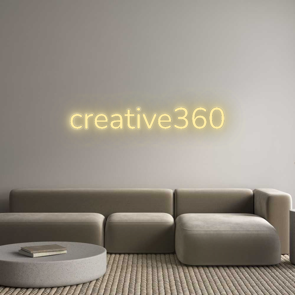 Personalisiertes Neonschild: creative360