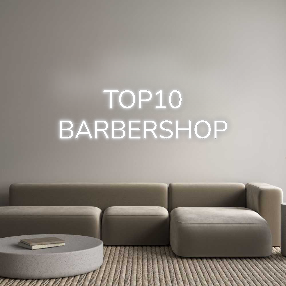 Personalisiertes Neonschild: TOP10
BARBER...