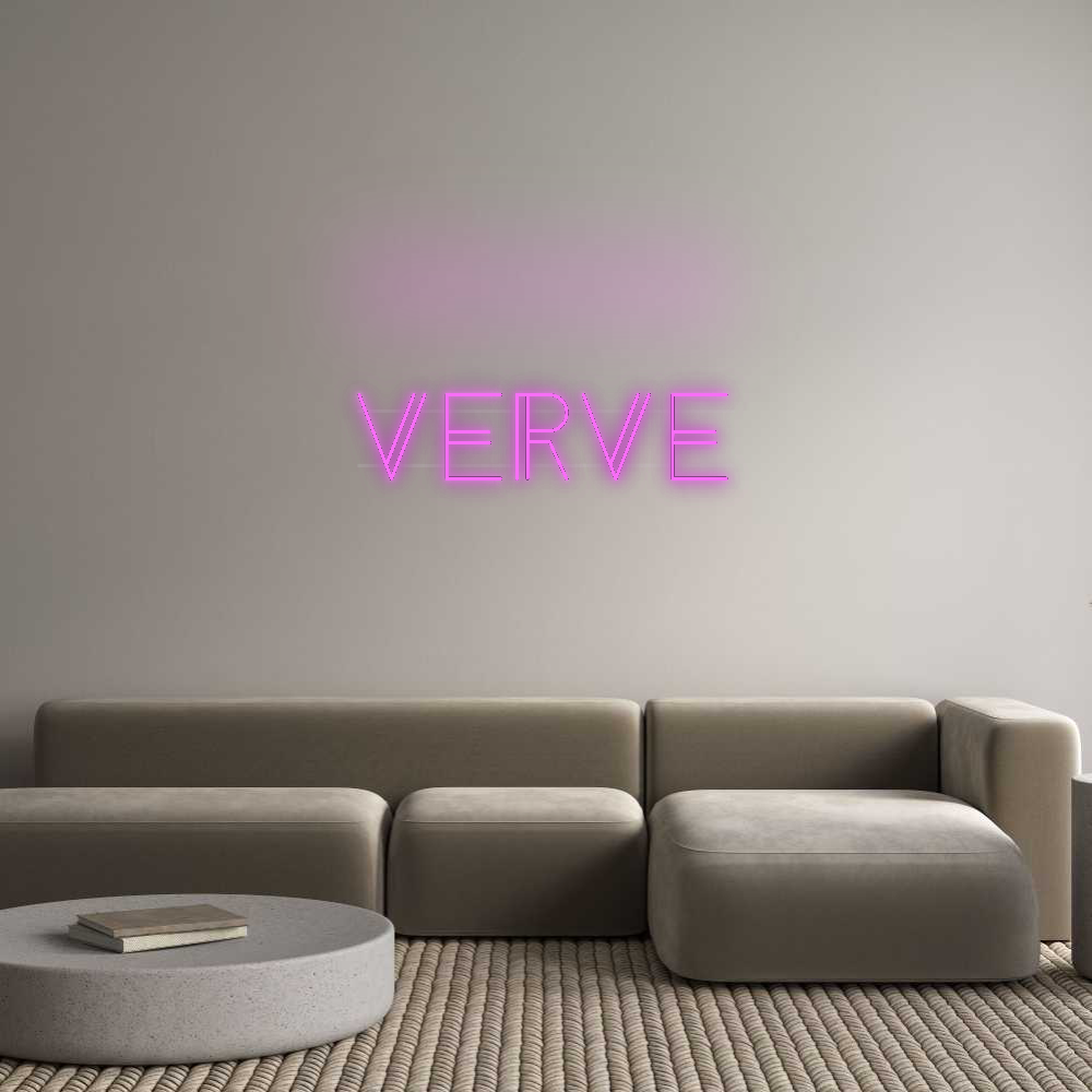 Personalisiertes Neonschild: Verve