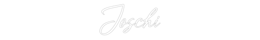 Personalisiertes Neonschild: Joschi