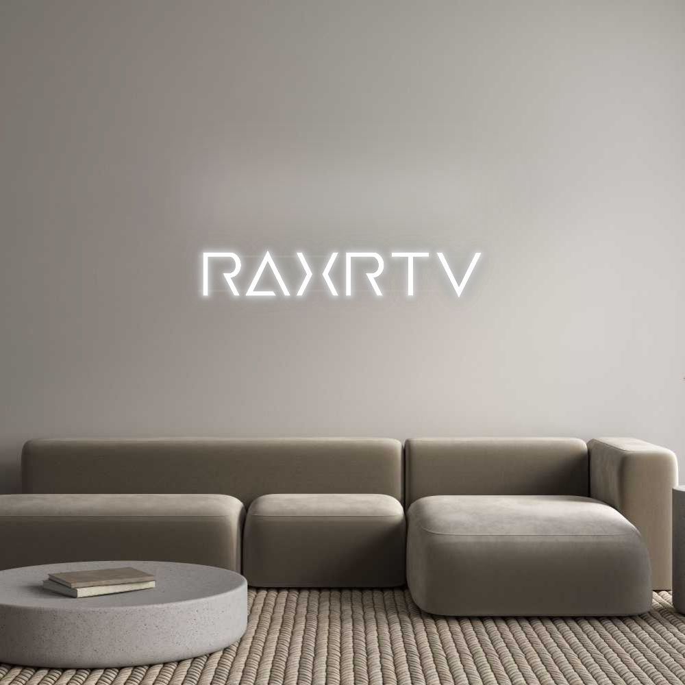 Personalisiertes Neonschild: RAXRTV