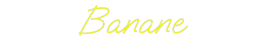 Personalisiertes Neonschild: Banane