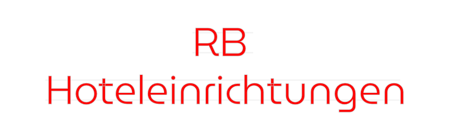 Personalisiertes Neonschild: RB 
Hotelein...