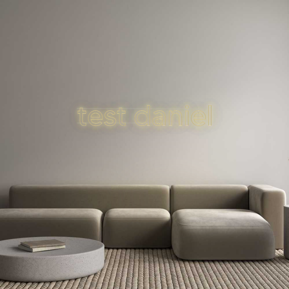 Personalisiertes Neonschild: test daniel