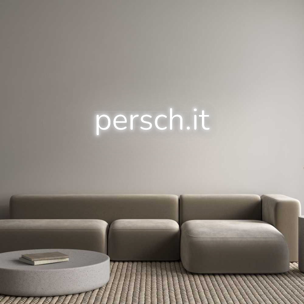 Personalisiertes Neonschild: persch.it