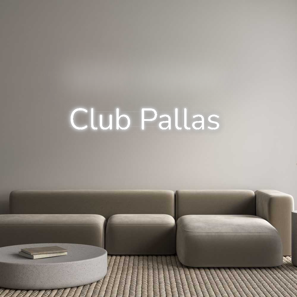 Personalisiertes Neonschild: Club Pallas