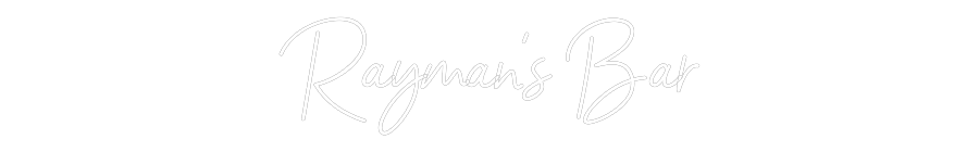 Personalisiertes Neonschild: Rayman‘s Bar