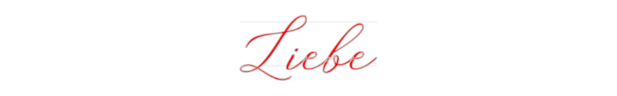 Personalisiertes Neonschild: Liebe