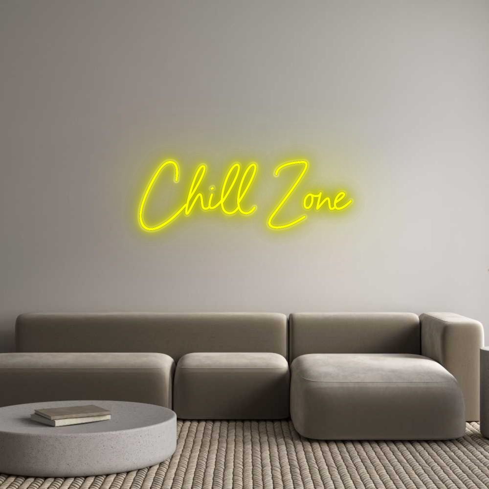 Personalisiertes Neonschild: Chill Zone