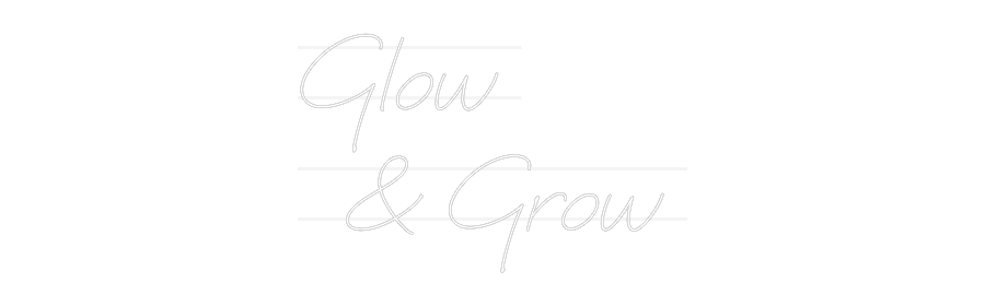 Personalisiertes Neonschild: Glow 
  & Gr...