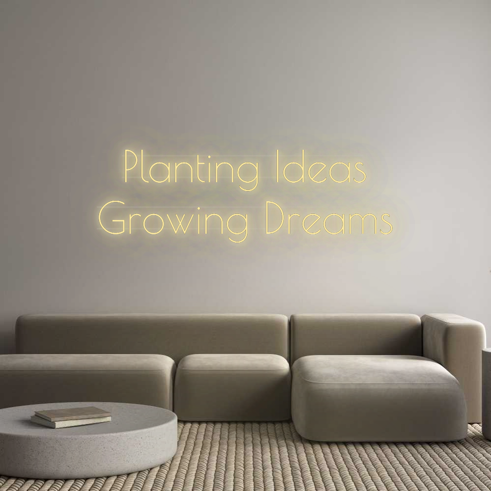 Personalisiertes Neonschild: Planting Idea...