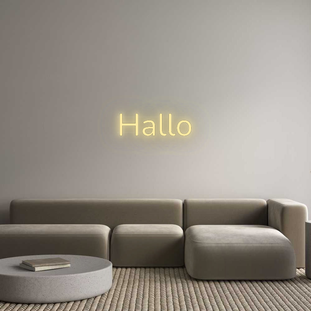 Custom Neon: Hallo