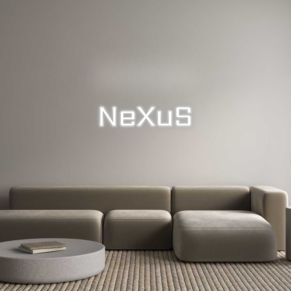 Personalisiertes Neonschild: NeXuS