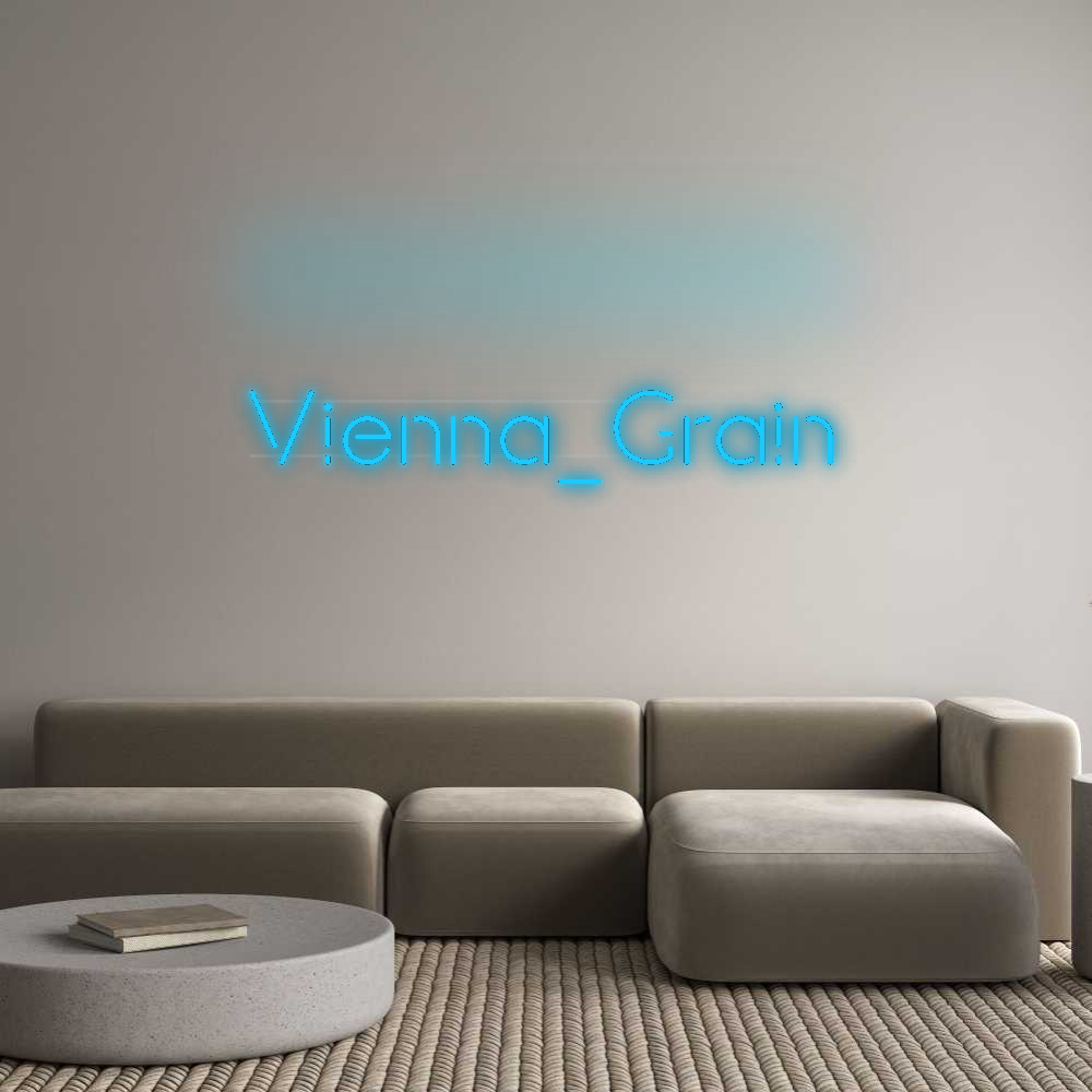 Personalisiertes Neonschild: Vienna_Grain