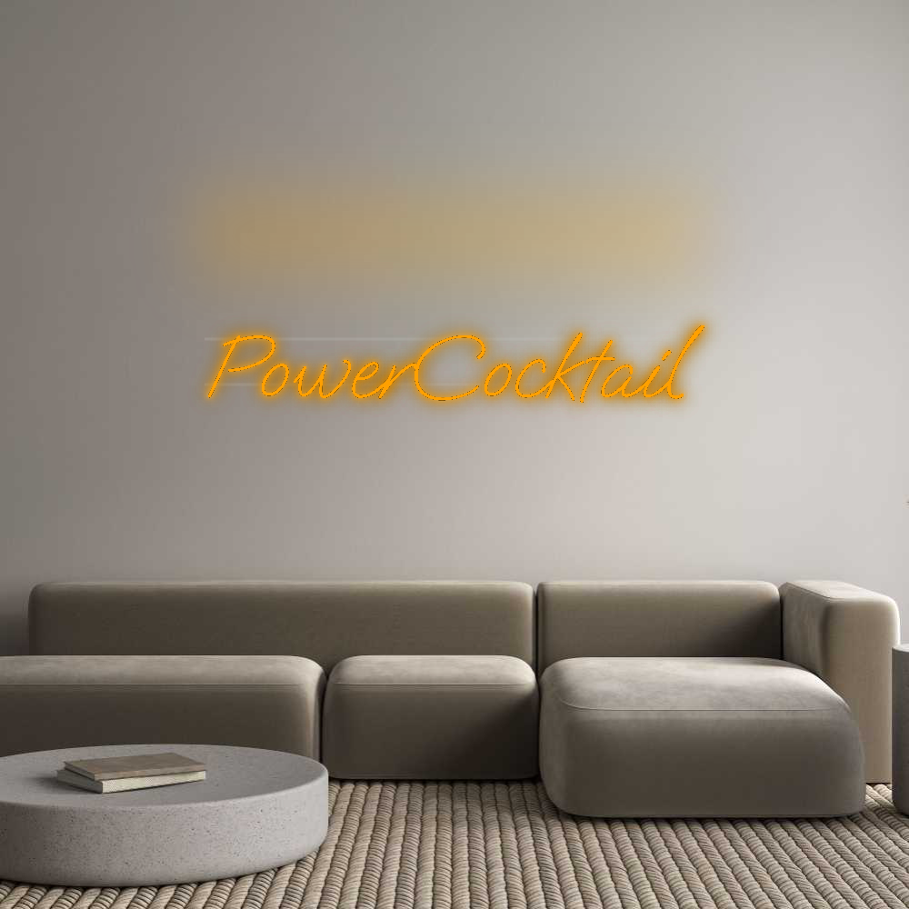 Personalisiertes Neonschild: PowerCocktail