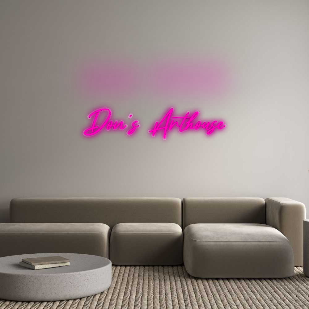 Personalisiertes Neonschild: Don’s Arthouse