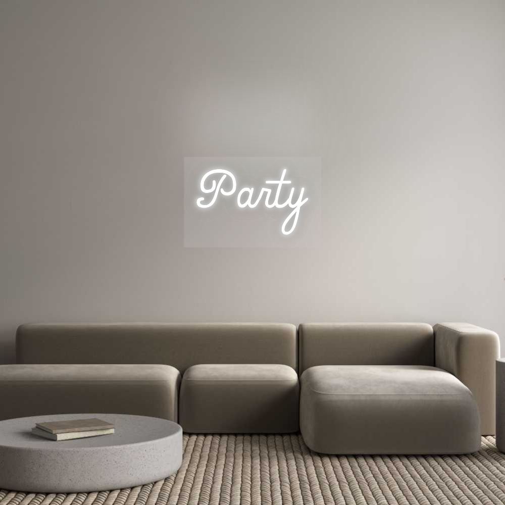 Personalisiertes Neonschild: Party