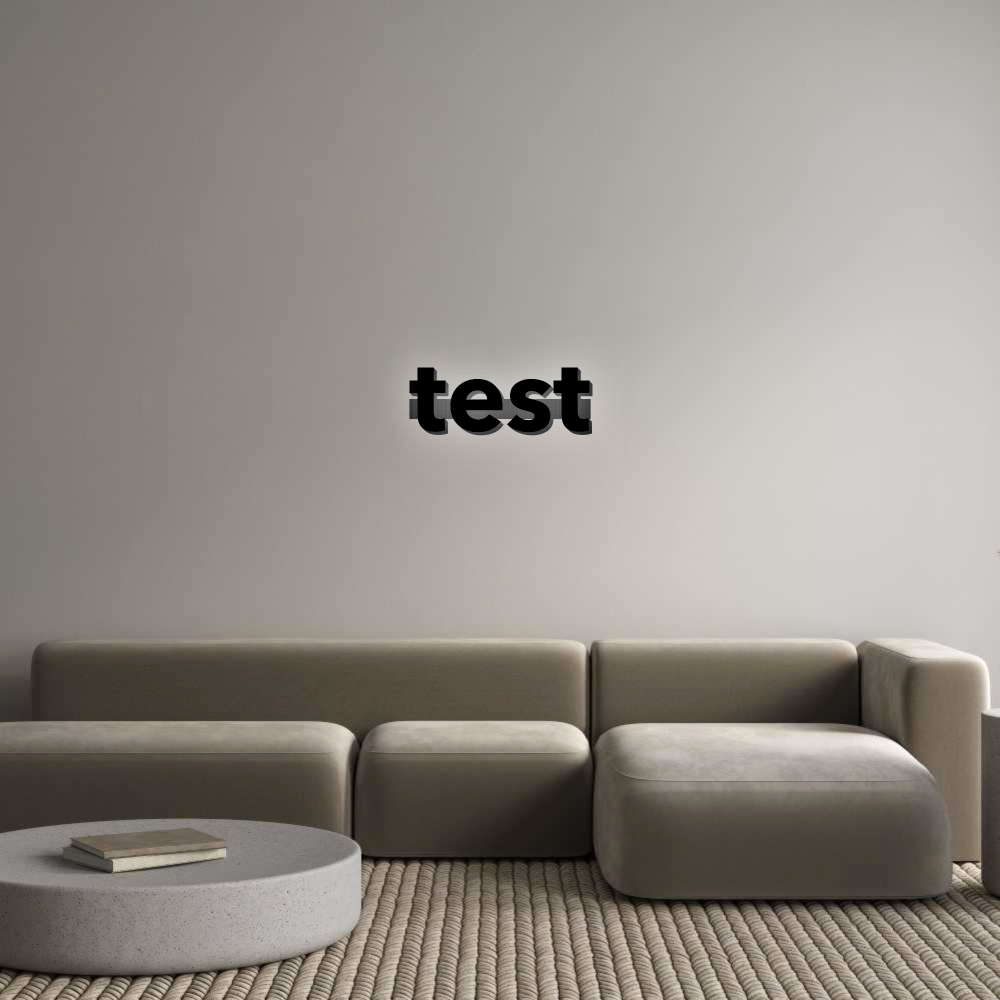 Personalisierte Leuchtreklame: test