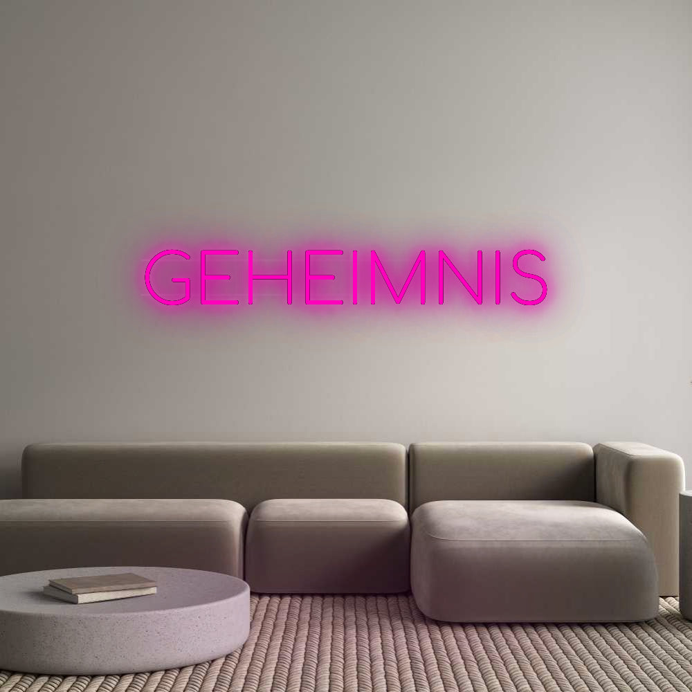 Custom Neon: GEHEIMNIS