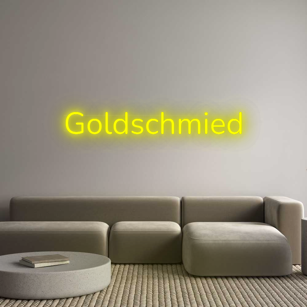 Custom Neon: Goldschmied