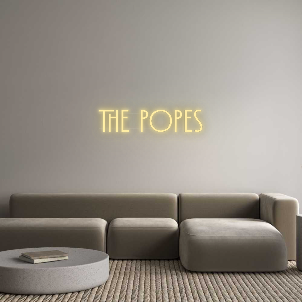 Personalisiertes Neonschild: The Popes