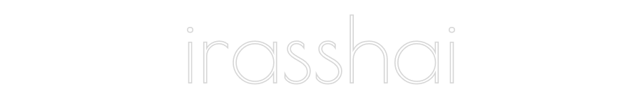 Personalisiertes Neonschild: irasshai