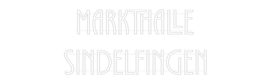 Personalisiertes Neonschild: Markthalle
S...