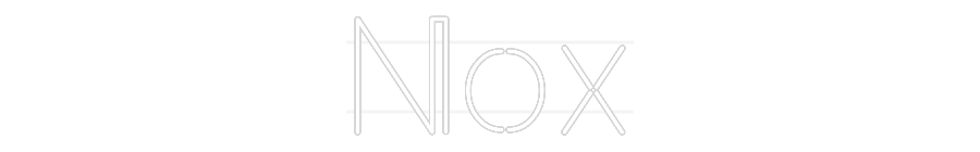 Personalisiertes Neonschild: Nox