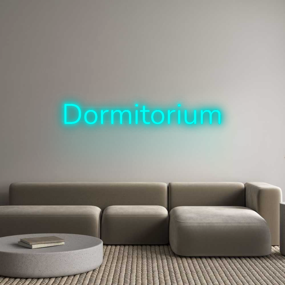 Personalisiertes Neonschild: Dormitorium