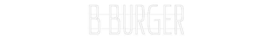 Personalisiertes Neonschild: B BURGER