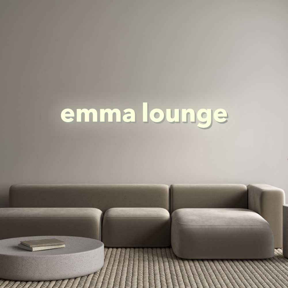 Custom Sign: emma lounge