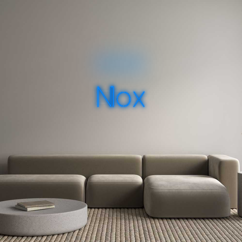 Personalisiertes Neonschild: Nox