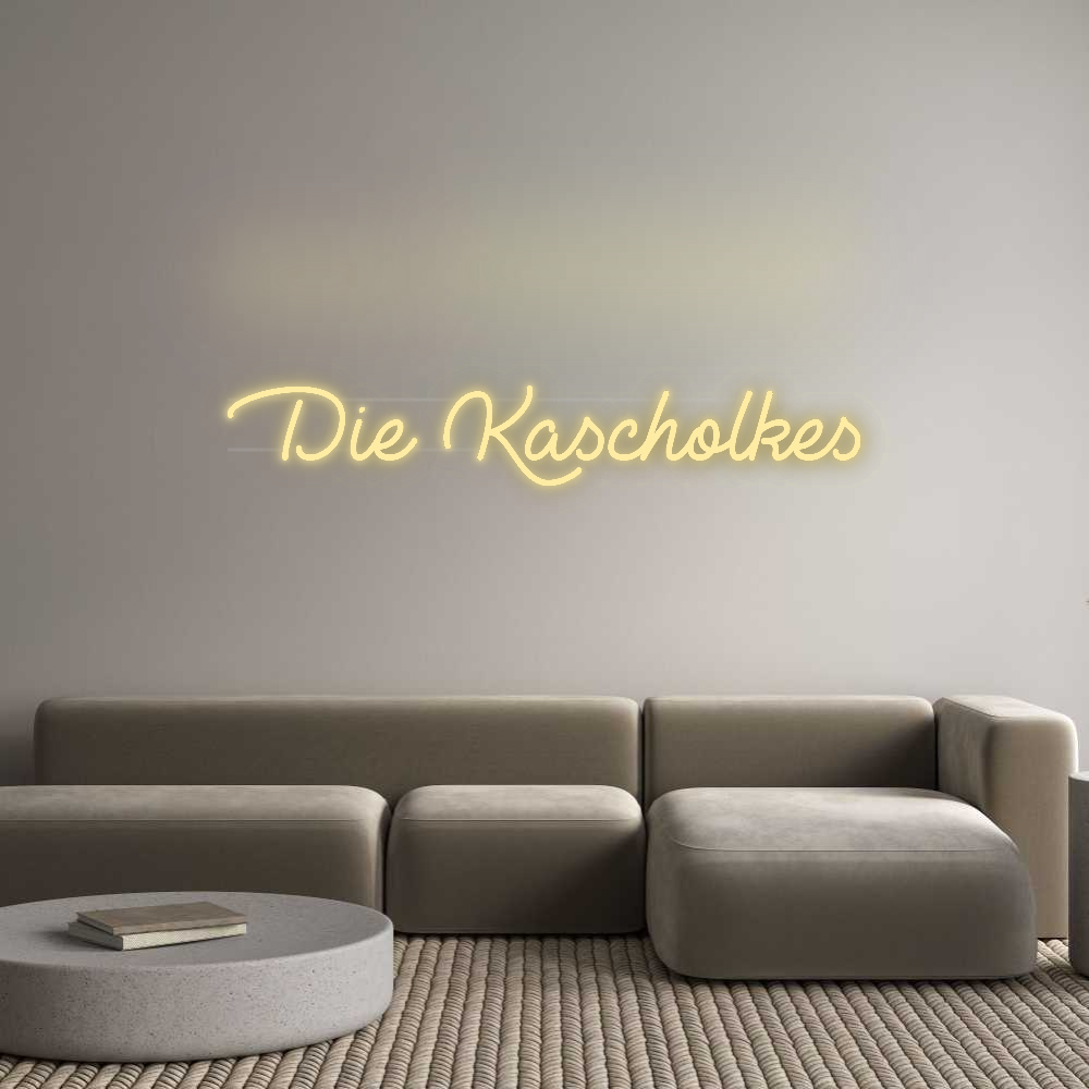 Personalisiertes Neonschild: Die Kascholkes