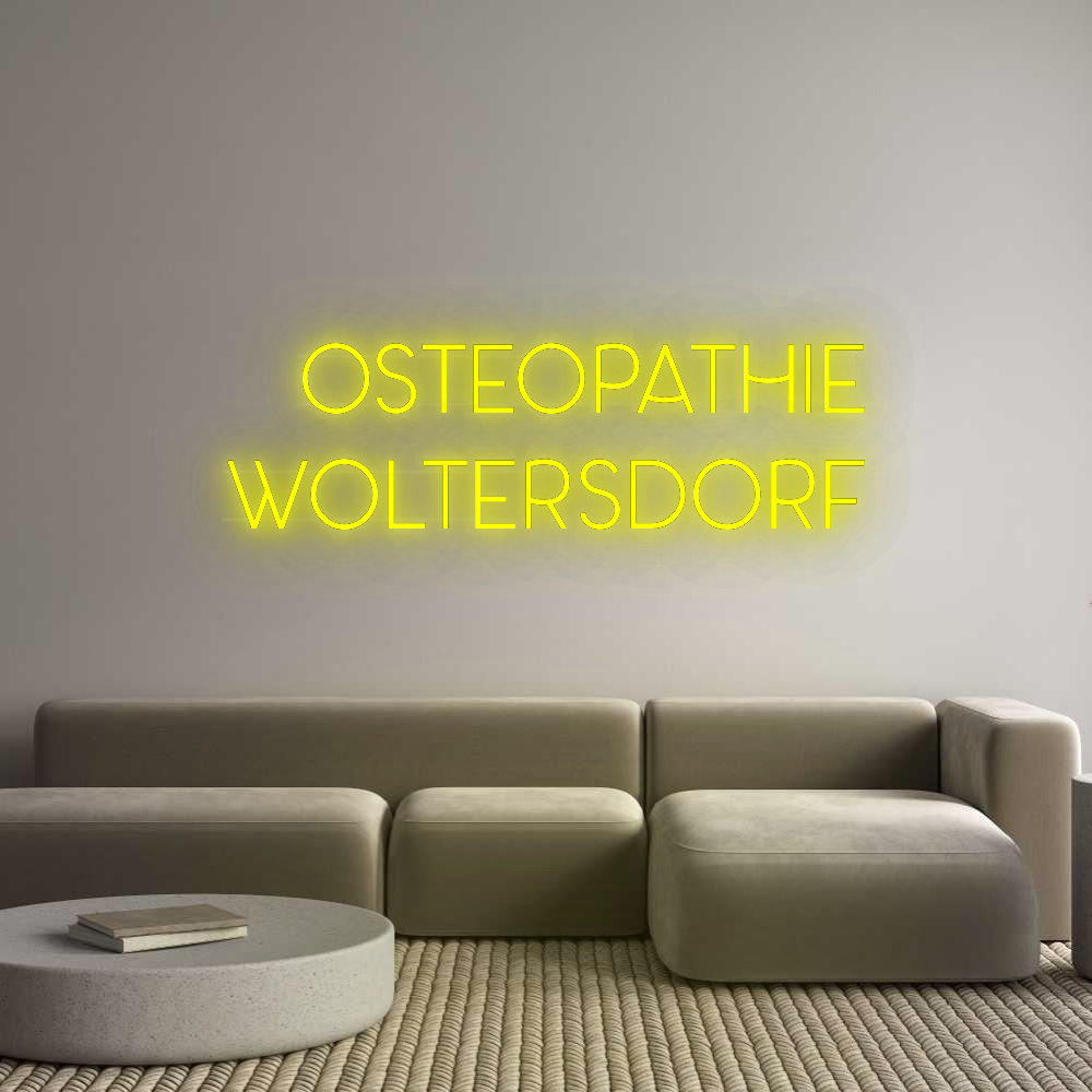 Personalisiertes Neonschild: Osteopathie
...