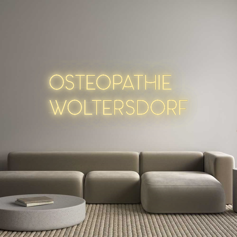 Personalisiertes Neonschild: Osteopathie 
...