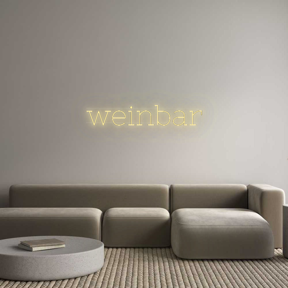 Custom Neon: weinbar