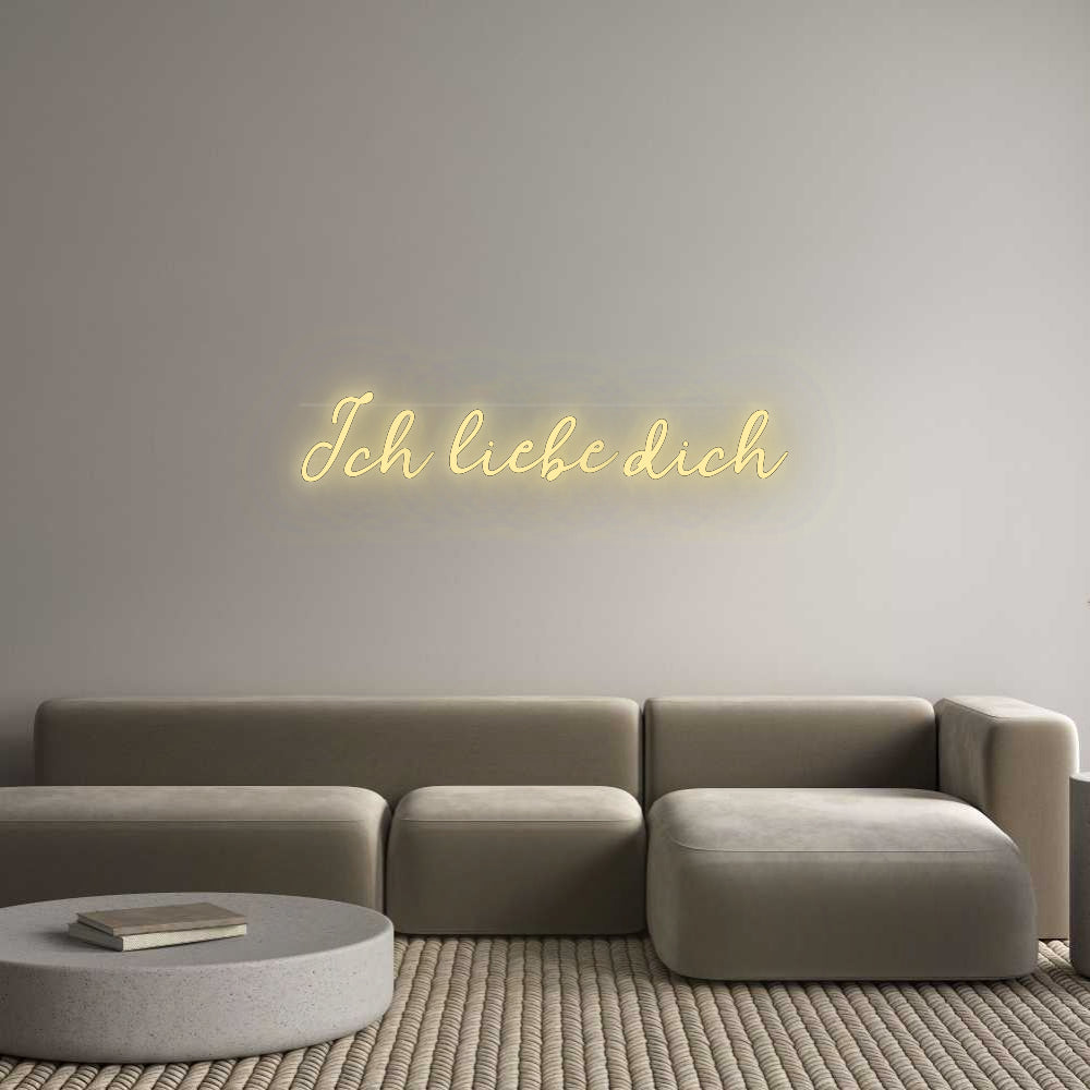 Custom Neon: Ich liebe dich