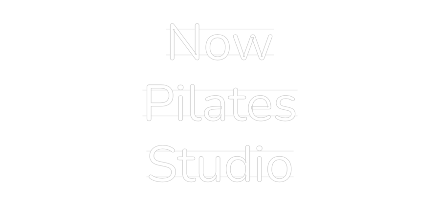 Personalisiertes Neonschild: Now
Pilates
...