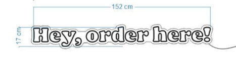 #Follow-up order / 1x Hey, Order Here!