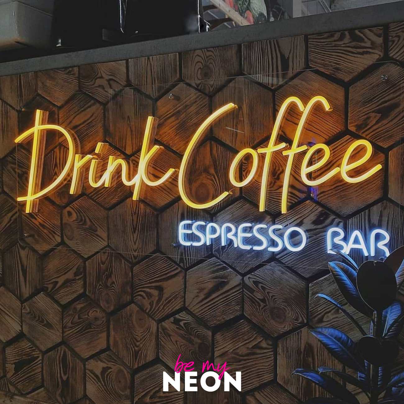 "Drink Coffee - Espresso Bar" LED Neonschild
